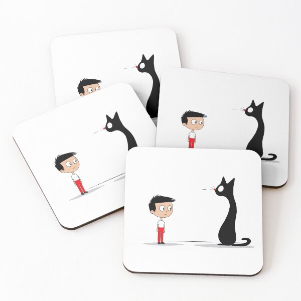 Item preview, Cute Cat and Cute little guy designed and sold by omerfdln34.