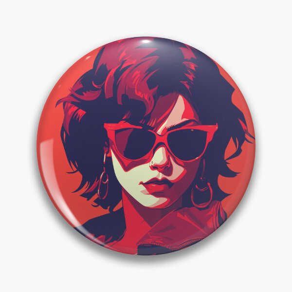 Item preview, Scarlet Allure: Sultry Woman in Vibrant red hues designed and sold by TrendyArtInk.