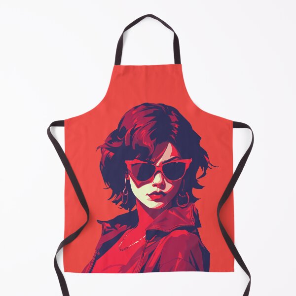 Item preview, Scarlet Allure: Sultry Woman in Vibrant red hues designed and sold by TrendyArtInk.