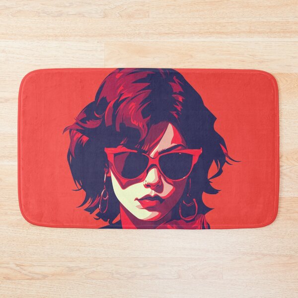 Item preview, Scarlet Allure: Sultry Woman in Vibrant red hues designed and sold by TrendyArtInk.
