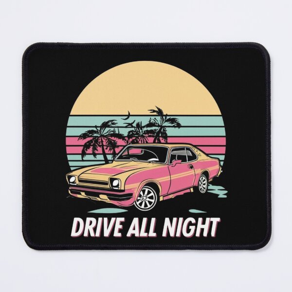 Item preview, Drive All Night - Retro Design designed and sold by CraftedRealm.