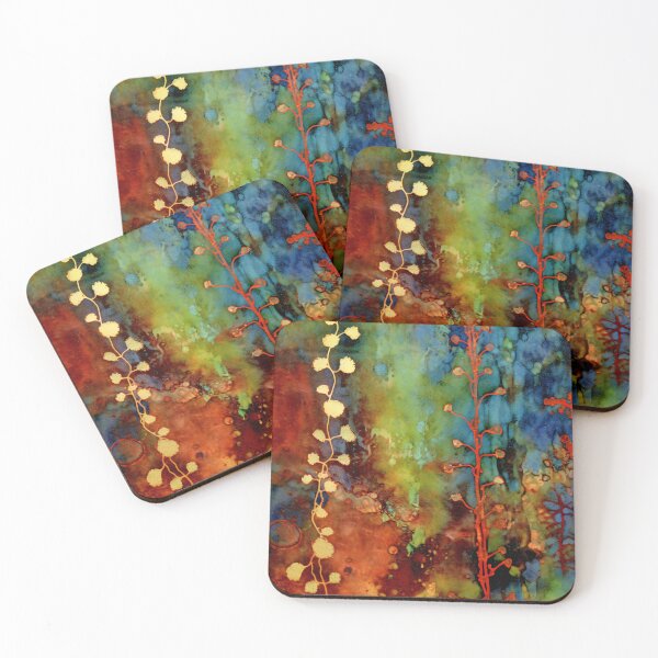 Item preview, Rustic Organic Abstract designed and sold by Red Witch Art.