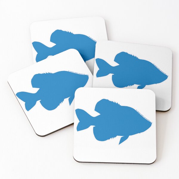 Item preview, Crappie Silhouette, Blue designed and sold by CraneCreek.
