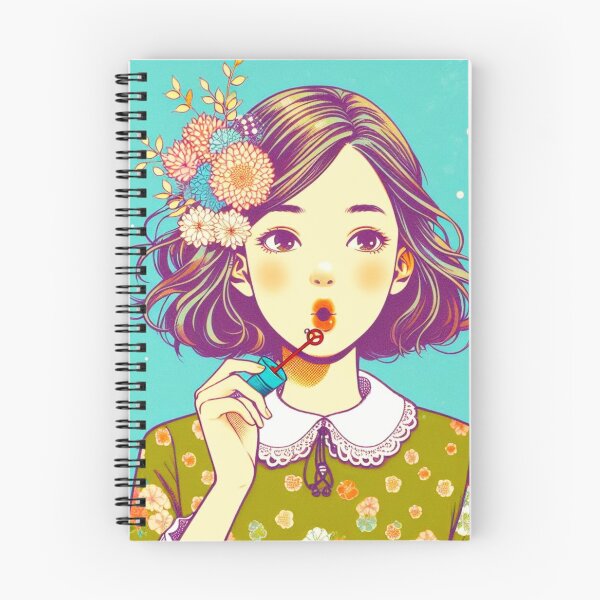Item preview, Girl blowing soap bubbles. designed and sold by growing-mom.