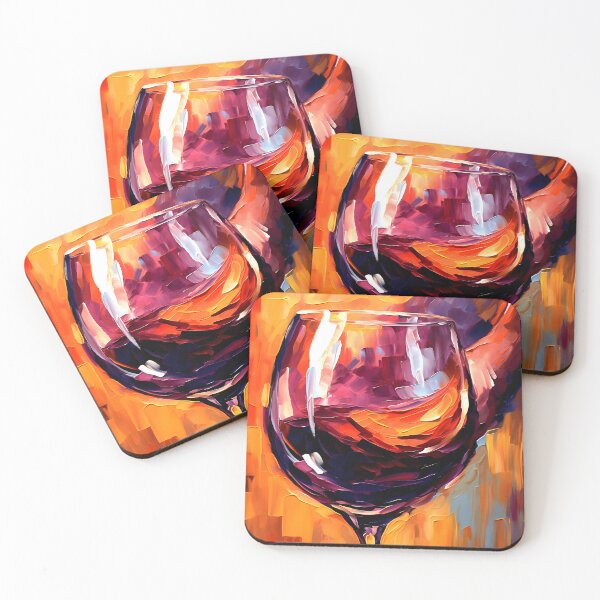 Item preview, Vibrant Pour- Bold Colors and Youthful Energy in Red Wine Art Generative AI designed and sold by OlfactoART Studio.
