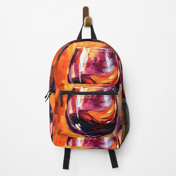 Item preview, Vibrant Pour- Bold Colors and Youthful Energy in Red Wine Art Generative AI designed and sold by OlfactoART Studio.