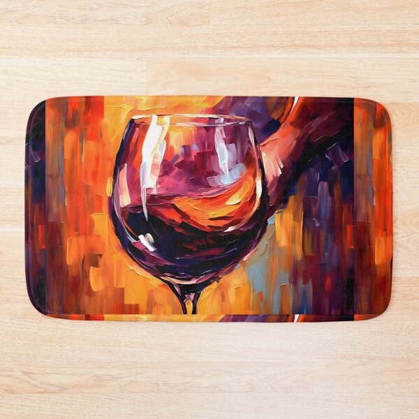 Item preview, Vibrant Pour- Bold Colors and Youthful Energy in Red Wine Art Generative AI designed and sold by OlfactoART Studio.