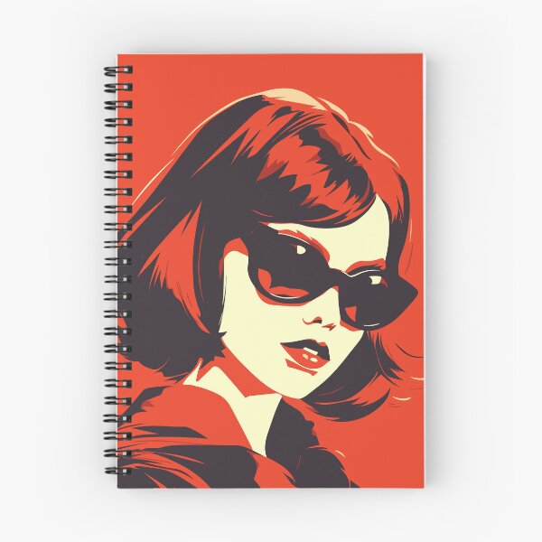 Item preview, Scarlet Allure: Sultry Woman in Vibrant red hues designed and sold by TrendyArtInk.
