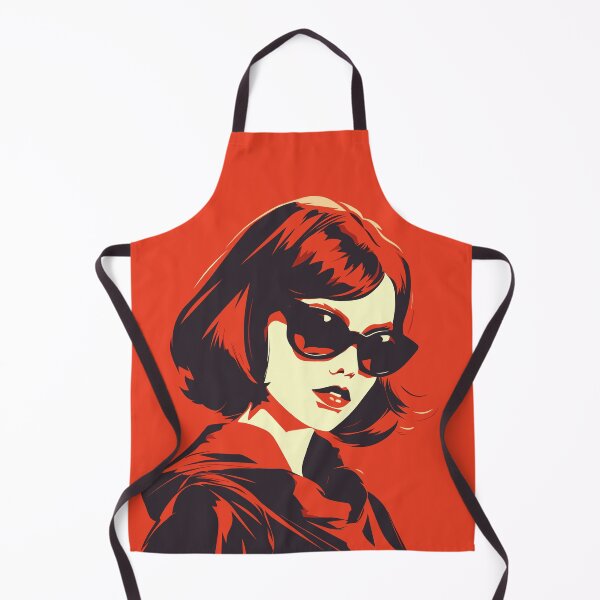 Item preview, Scarlet Allure: Sultry Woman in Vibrant red hues designed and sold by TrendyArtInk.