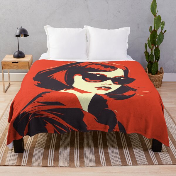 Item preview, Scarlet Allure: Sultry Woman in Vibrant red hues designed and sold by TrendyArtInk.