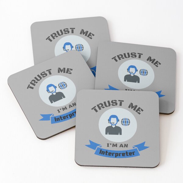 Item preview, Trust Me I'm an Interpreter Blue designed and sold by Neeshki.