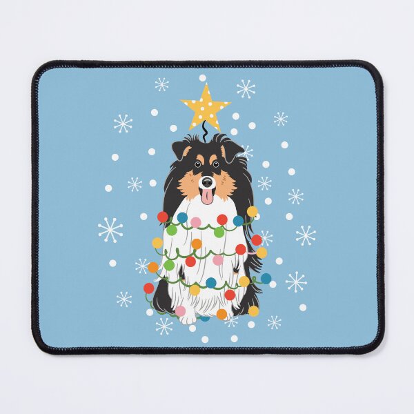 Item preview, Tri Color Sheltie Shetland Sheepdog Christmas Tree  designed and sold by Lulupainting.