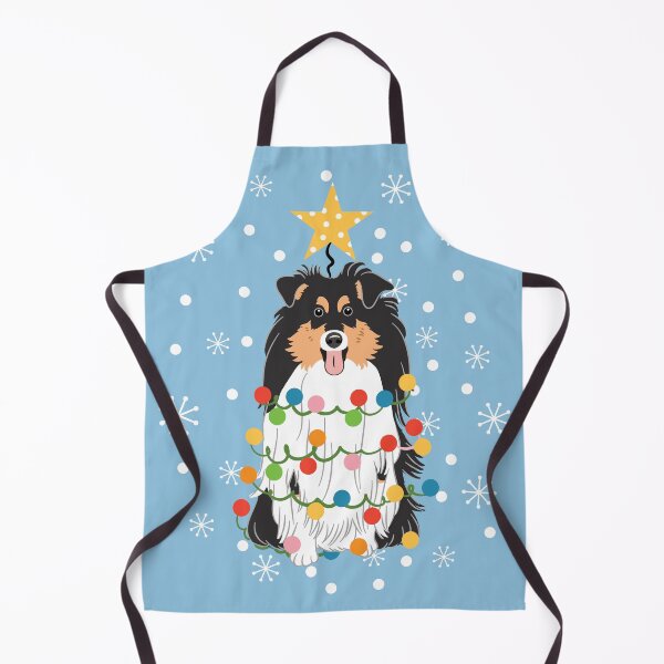 Item preview, Tri Color Sheltie Shetland Sheepdog Christmas Tree designed and sold by Lulupainting.