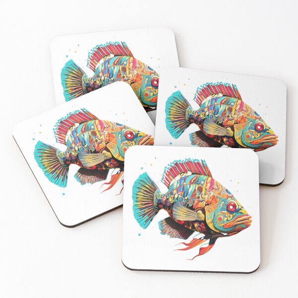 Item preview, Psyquedelic Giant Grouper designed and sold by Beauty  Art Printable.