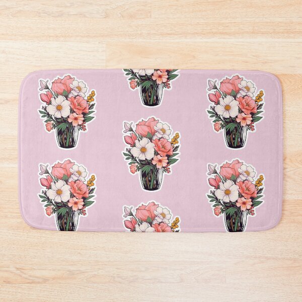 Item preview, Flower Bouquet Vase Sticker Style designed and sold by LDJBlank.