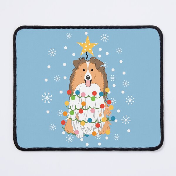 Item preview, Sable Sheltie Shetland Sheepdog Christmas Tree designed and sold by Lulupainting.