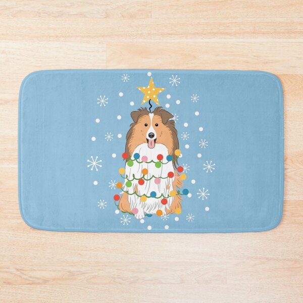 Item preview, Sable Sheltie Shetland Sheepdog Christmas Tree  designed and sold by Lulupainting.