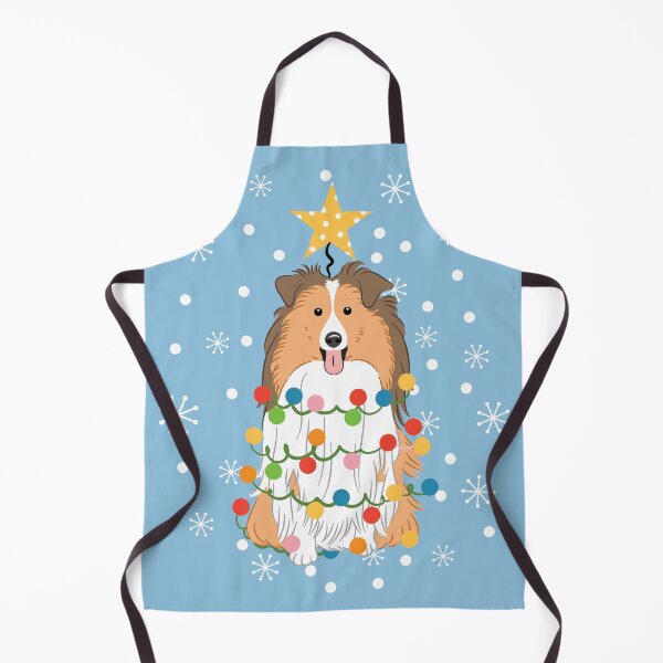 Item preview, Sable Sheltie Shetland Sheepdog Christmas Tree designed and sold by Lulupainting.
