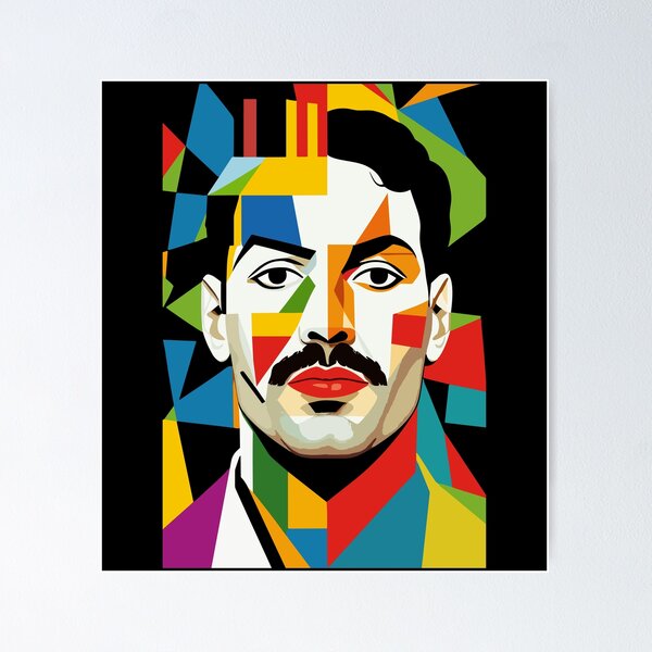 Item preview, Portrait of Freddie designed and sold by Ikibrai.