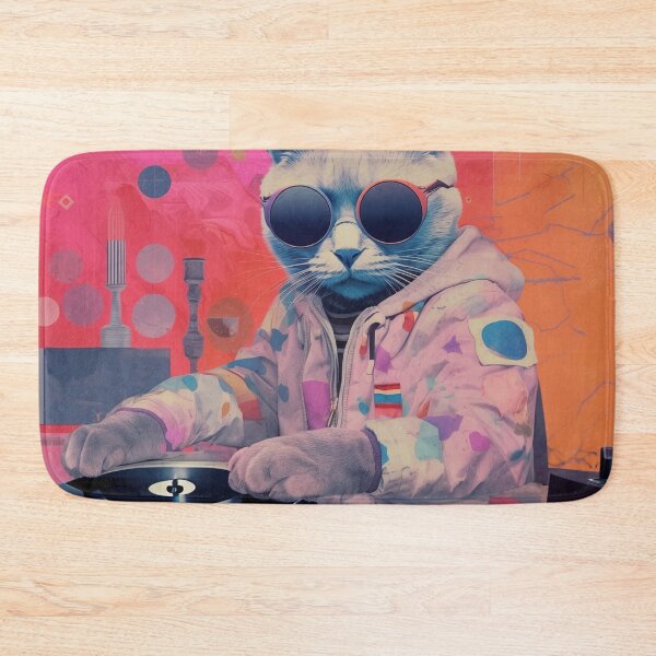 Item preview, Dj Cat Night Club House (rainbow Kitty) Heavy Breathing Rainbow Music designed and sold by ZedOhEe.