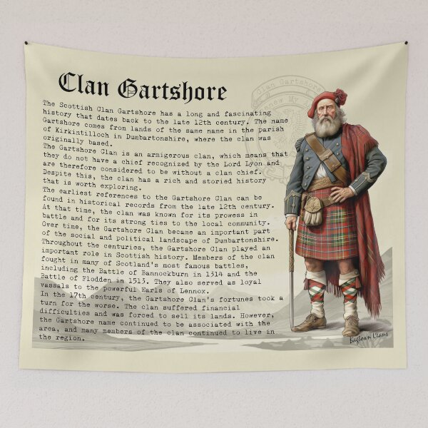 Item preview, Gartshore Scottish History  designed and sold by BagTown Clans.