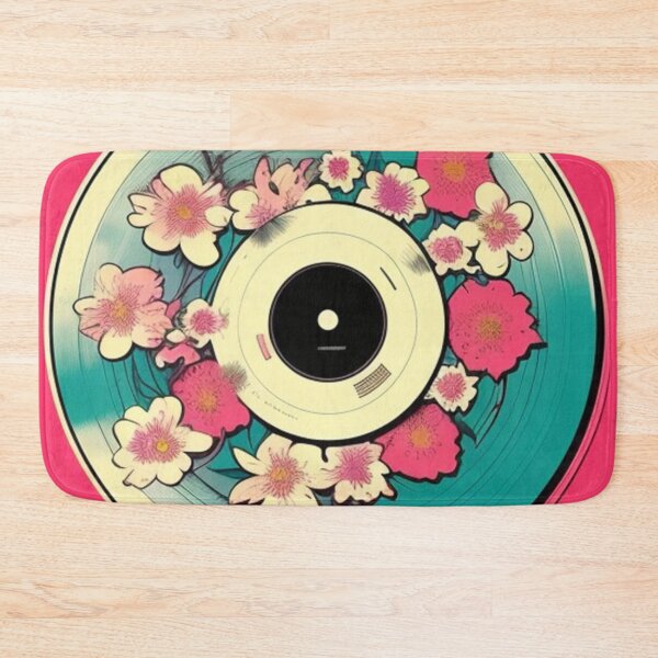 Item preview, Vintage Floral Vinyl Record Pink Aesthetic Album Cover designed and sold by musicgeniusart.