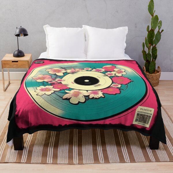 Item preview, Vintage Floral Vinyl Record Pink Aesthetic Album Cover designed and sold by musicgeniusart.