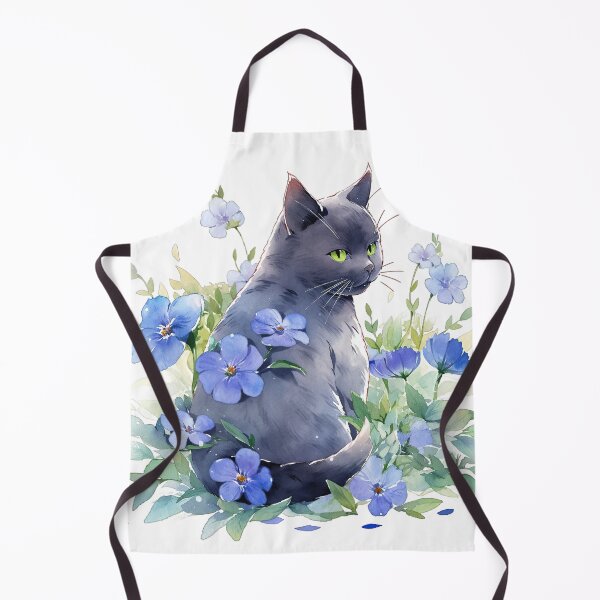 Item preview, Black Cat Amidst a Garden of Blooms designed and sold by LittleLuvies.