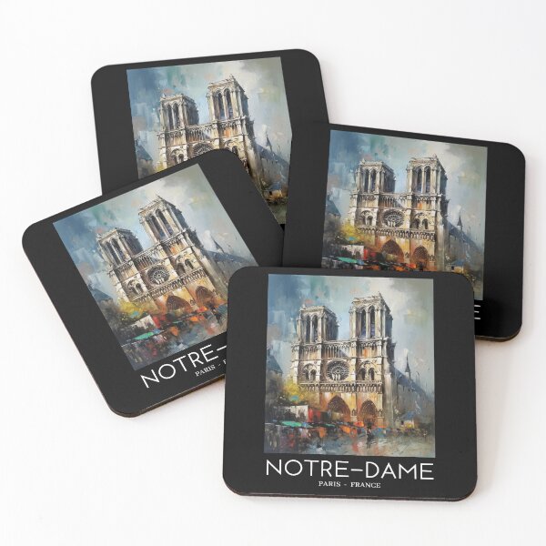 Item preview, A Painting of the Notre-Dame Cathedral in Paris - France designed and sold by StudioRedKoala.