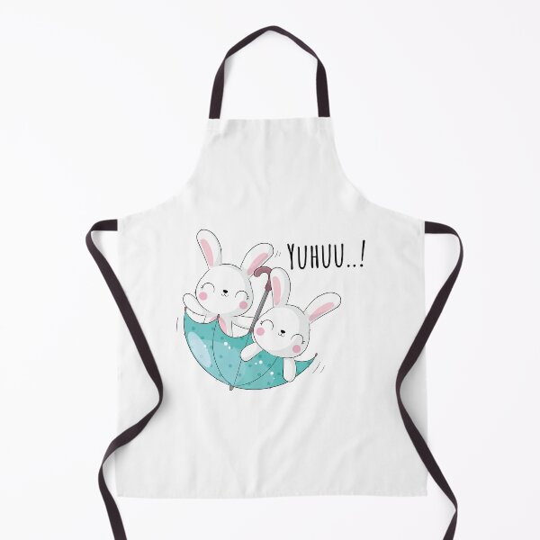 Item preview, cute bunnies in upside down umbrella, happy rabbit with umbrella, happy bunnies playing with umbrella designed and sold by GreyStanzione1.