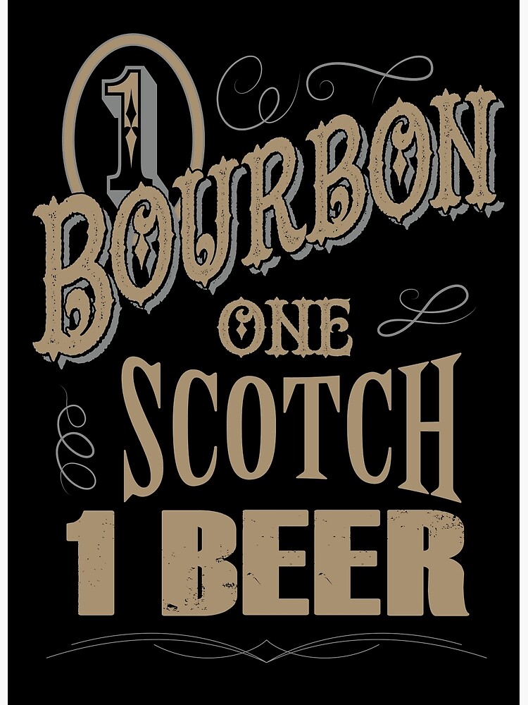 Discover One bourbon one scotch one beer Canvas