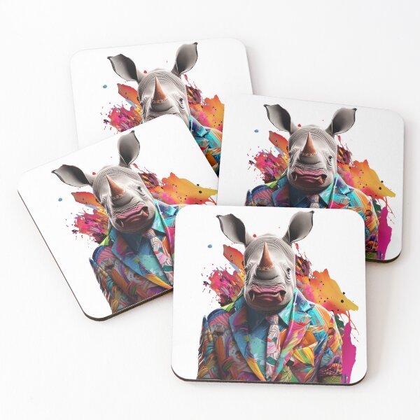 Item preview, Fashion White Rhino designed and sold by Beauty  Art Printable.