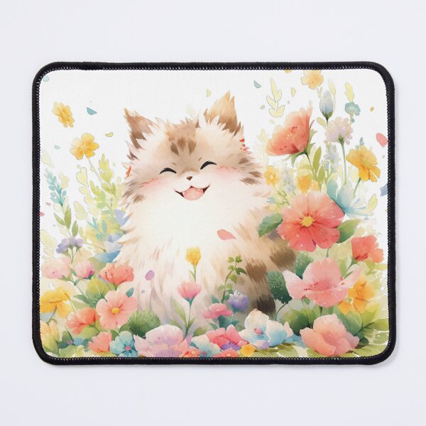 Item preview, Happy Cat Grinning on a Palette of Colors designed and sold by LittleLuvies.