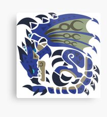 Azure Rathalos Metal Print