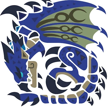 Artwork thumbnail, Azure Rathalos by SourDrop