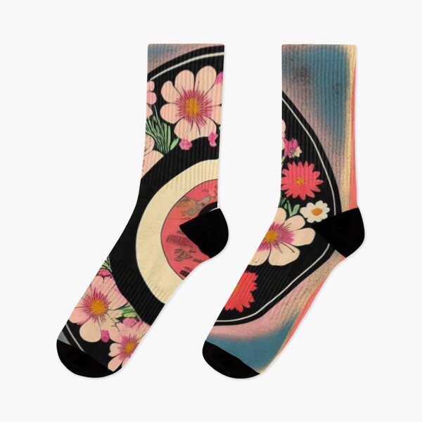 Item preview, Vintage Floral Blooming Flowers Vinyl Record Aesthetic designed and sold by musicgeniusart.