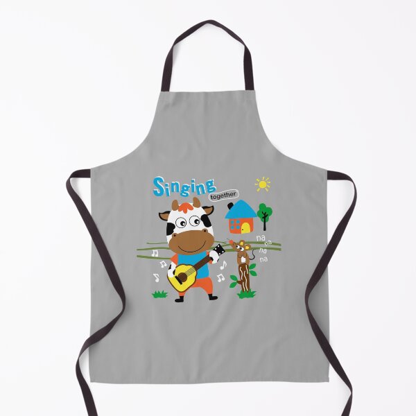 Item preview, cartoon cow playing guitar for mouse, cow and mouse with music, cow and mouse singing designed and sold by GreyStanzione1.