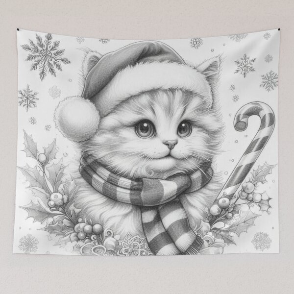 Item preview, Merry Christmas Meow V.3 designed and sold by VANWANSHOP.