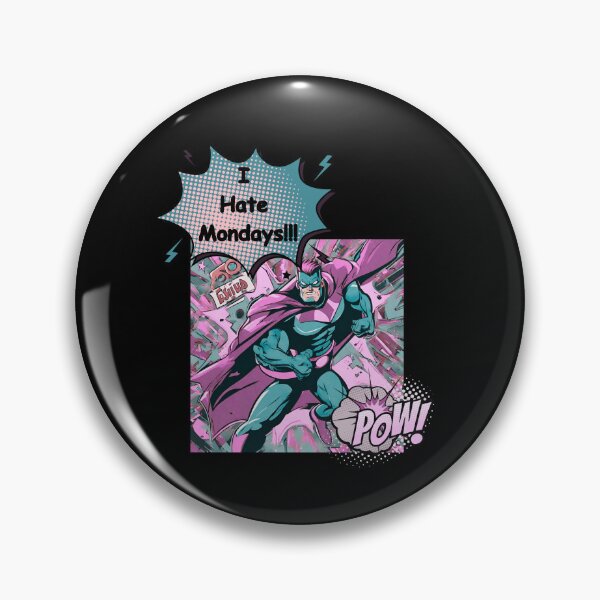 Item preview, I Hate Mondays Superhero Comic Style designed and sold by Journey-North.