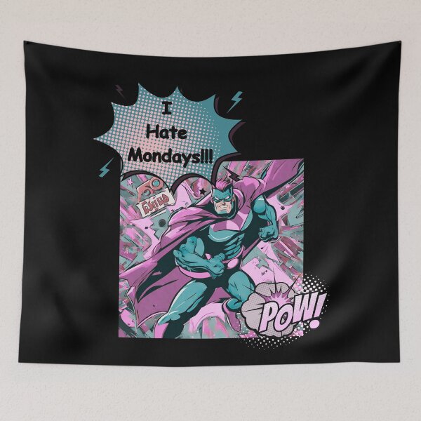 Item preview, I Hate Mondays Superhero Comic Style designed and sold by Journey-North.