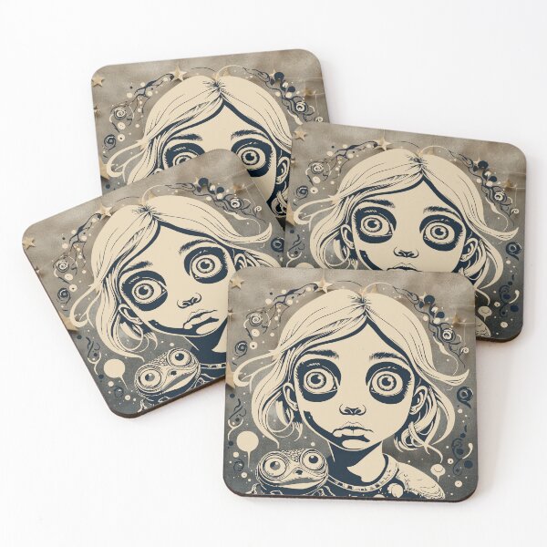 Item preview, Creepy little girl with frog designed and sold by Mlaniel.
