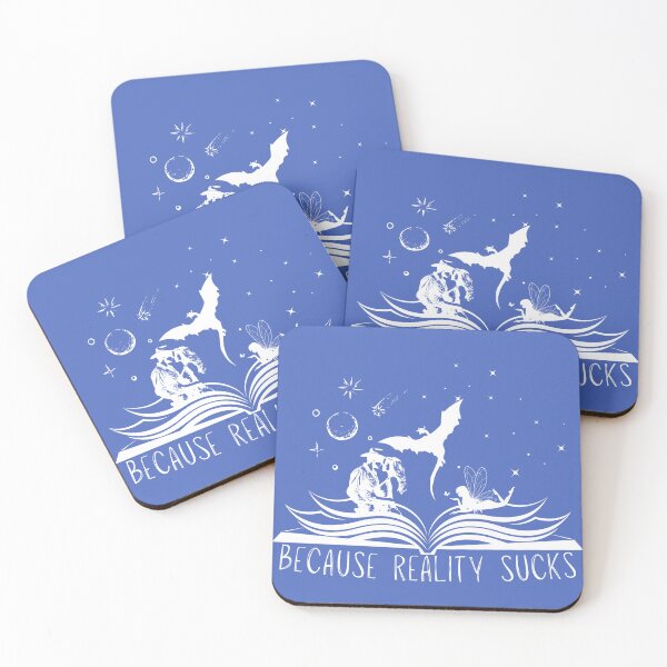 Item preview, Because Reality Sucks - for Book Lovers designed and sold by Revolocity Designs.