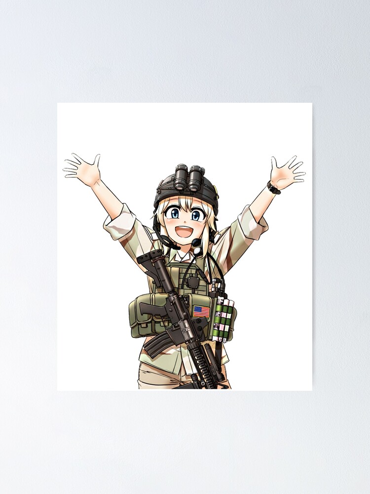"Anime, Operator-Chan" Poster von spacerocket | Redbubble