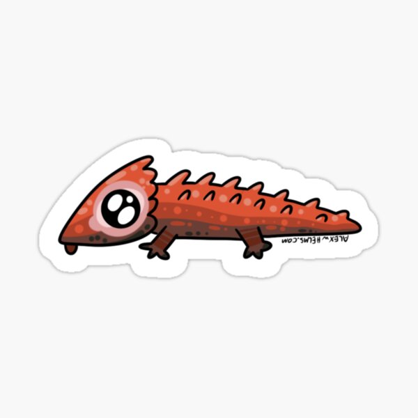 Item preview, Silly Stickers Red Eyed Crocodile Skink - Rambunctious Edition designed and sold by Alex Helms Illustrations.