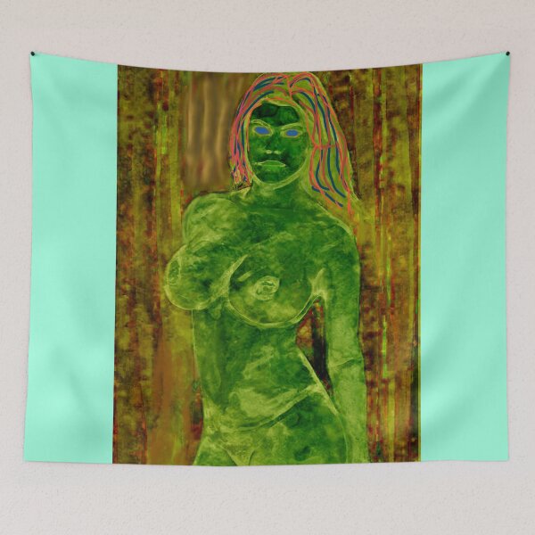 Item preview, Female nude, a composition in green designed and sold by pulchritude560.