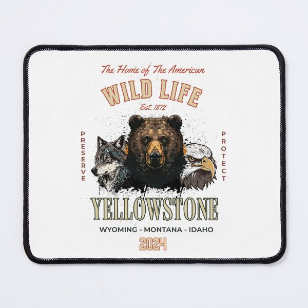 Item preview, Yellowstone National Park, Wyoming, Idaho, Montana designed and sold by CheekyChimpCo.