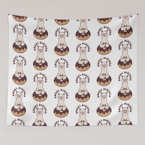 Item preview, Donut Disturb - Kawaii alpaca meditation designed and sold by JinJinYoon.