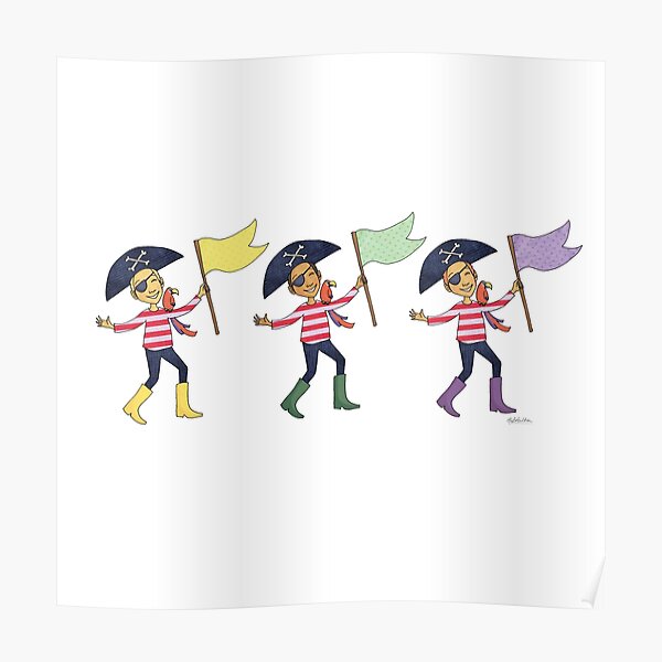 Happy Pirates Poster
