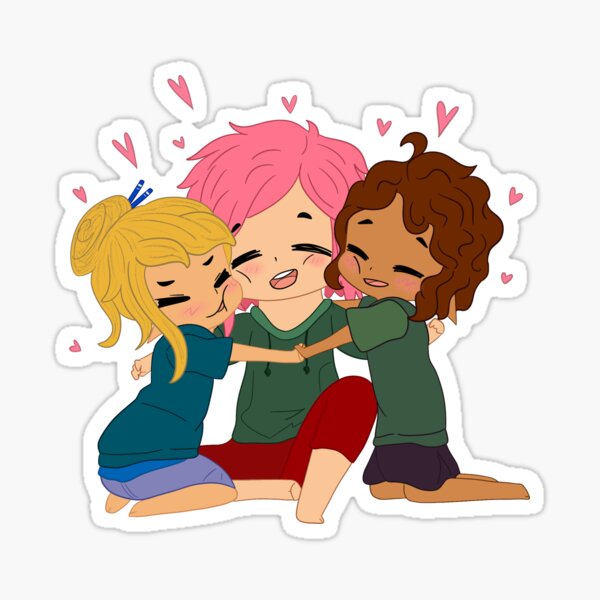 Friends Forever Hug Sticker by Millie and Lou for iOS & Android