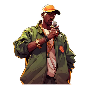 Artwork thumbnail, Rakim Rapper by Ragil-Studio